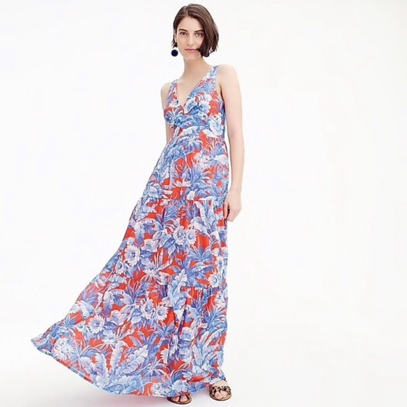 J. Crew Dresses & Skirts - J. Crew V-neck maxi dress in Ratti® Rio floral